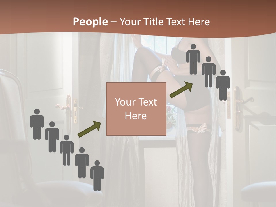 Sexy Indoor Slender PowerPoint Template
