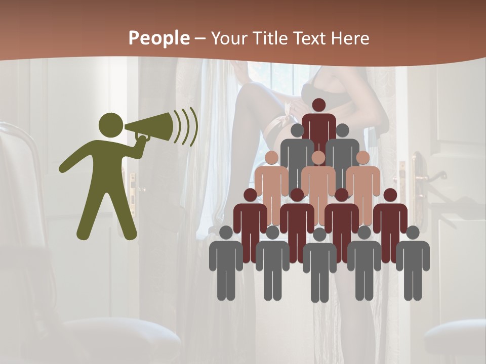 Sexy Indoor Slender PowerPoint Template