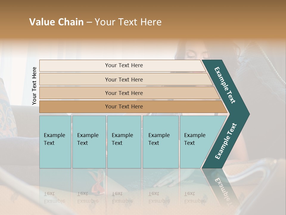 Sofa Female Cushion PowerPoint Template