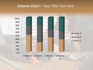 Sofa Female Cushion PowerPoint Template