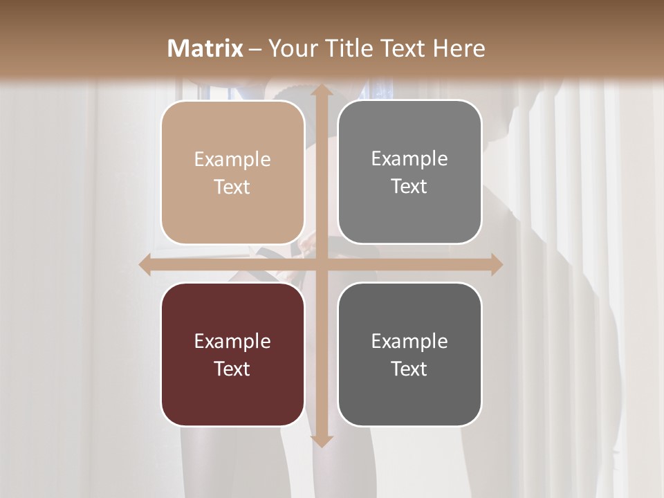 Lacy Underclothes Window PowerPoint Template