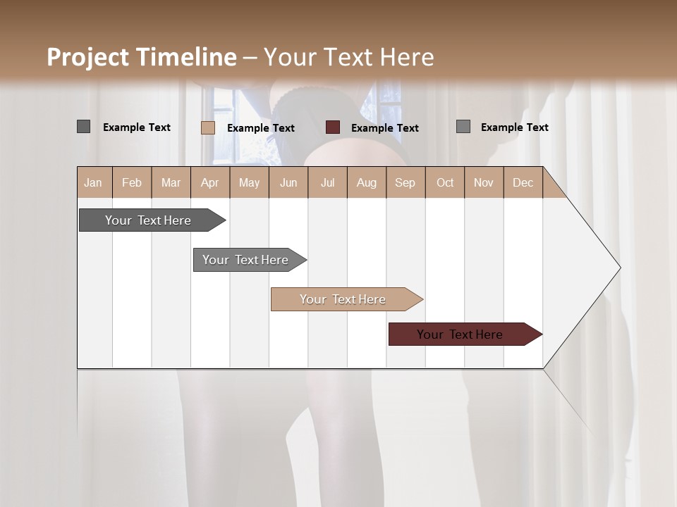 Lacy Underclothes Window PowerPoint Template