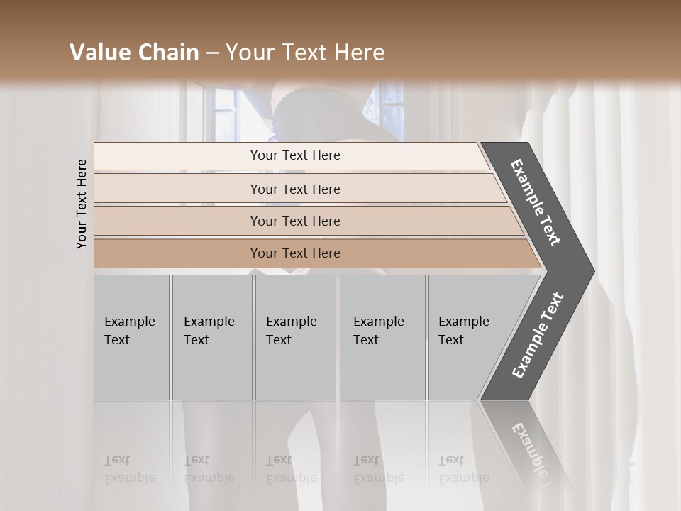 Lacy Underclothes Window PowerPoint Template
