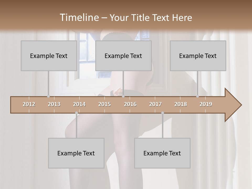 Lacy Underclothes Window PowerPoint Template