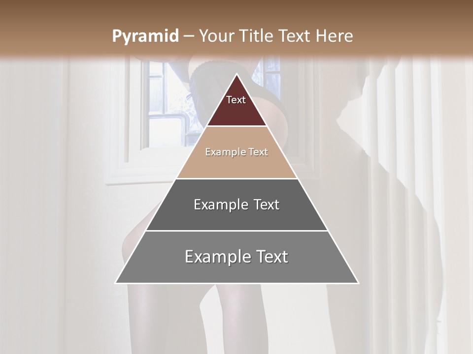 Lacy Underclothes Window PowerPoint Template