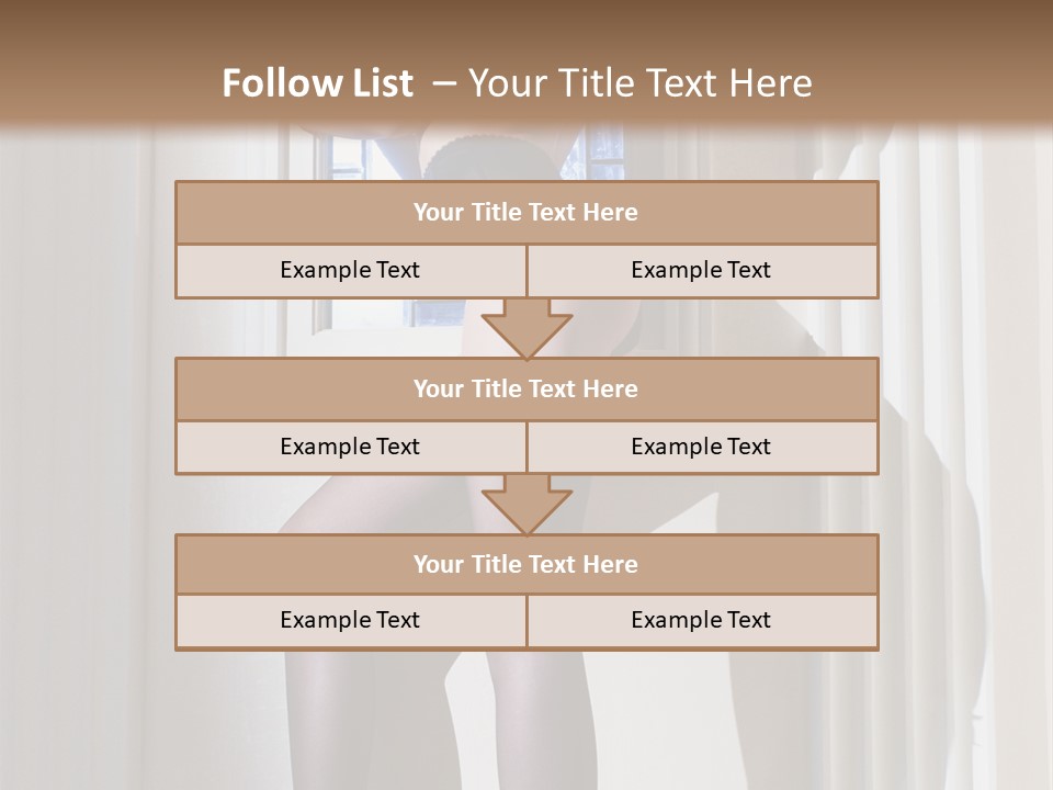 Lacy Underclothes Window PowerPoint Template