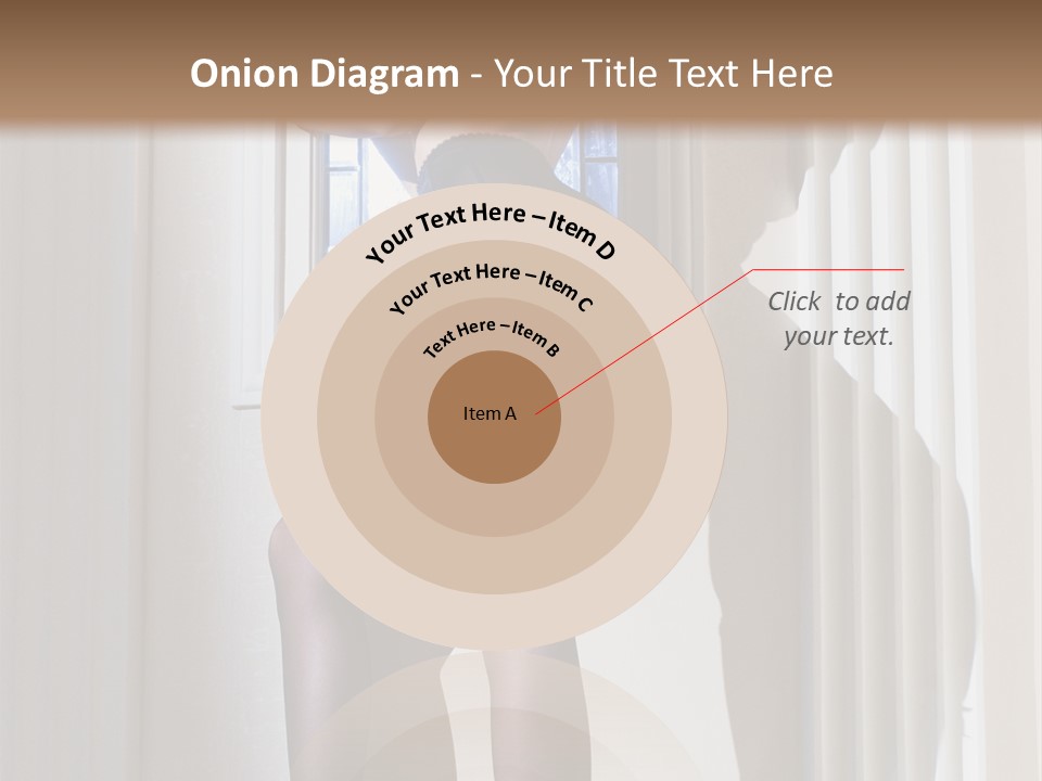 Lacy Underclothes Window PowerPoint Template
