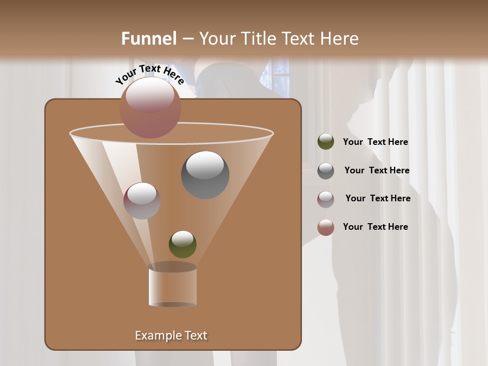 Lacy Underclothes Window PowerPoint Template