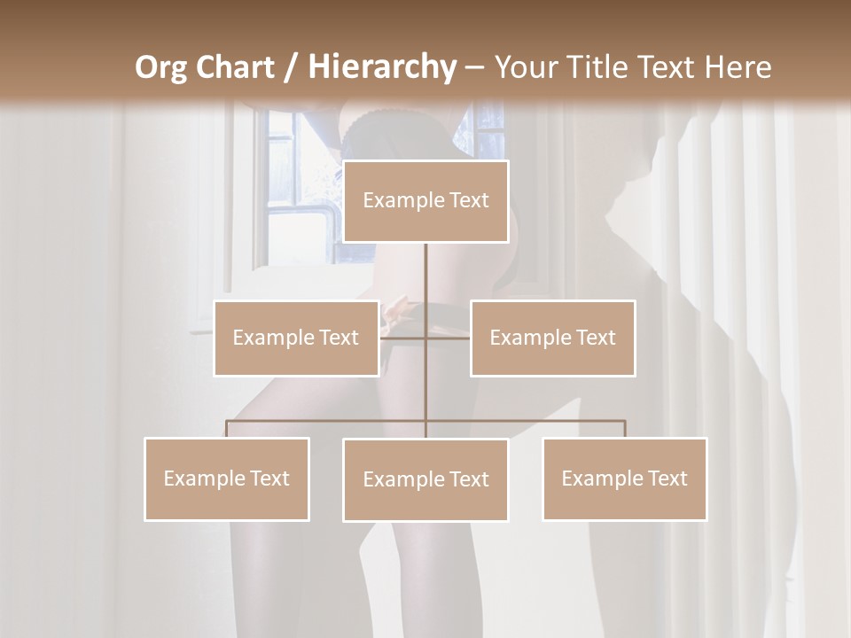 Lacy Underclothes Window PowerPoint Template