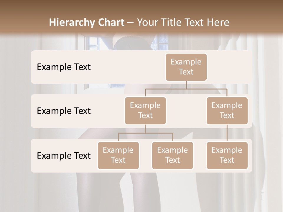 Lacy Underclothes Window PowerPoint Template