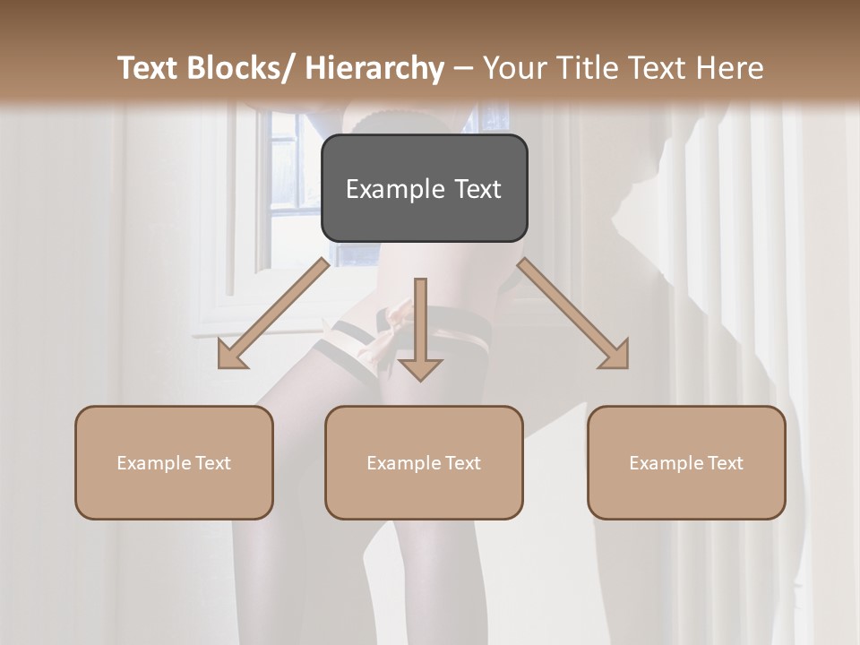Lacy Underclothes Window PowerPoint Template