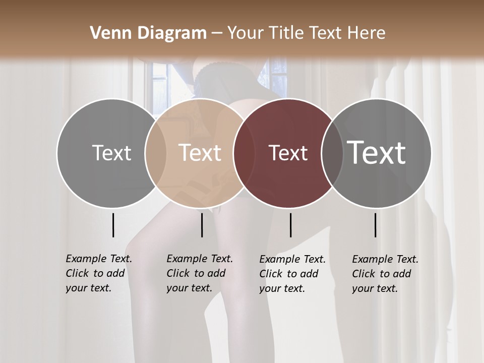 Lacy Underclothes Window PowerPoint Template