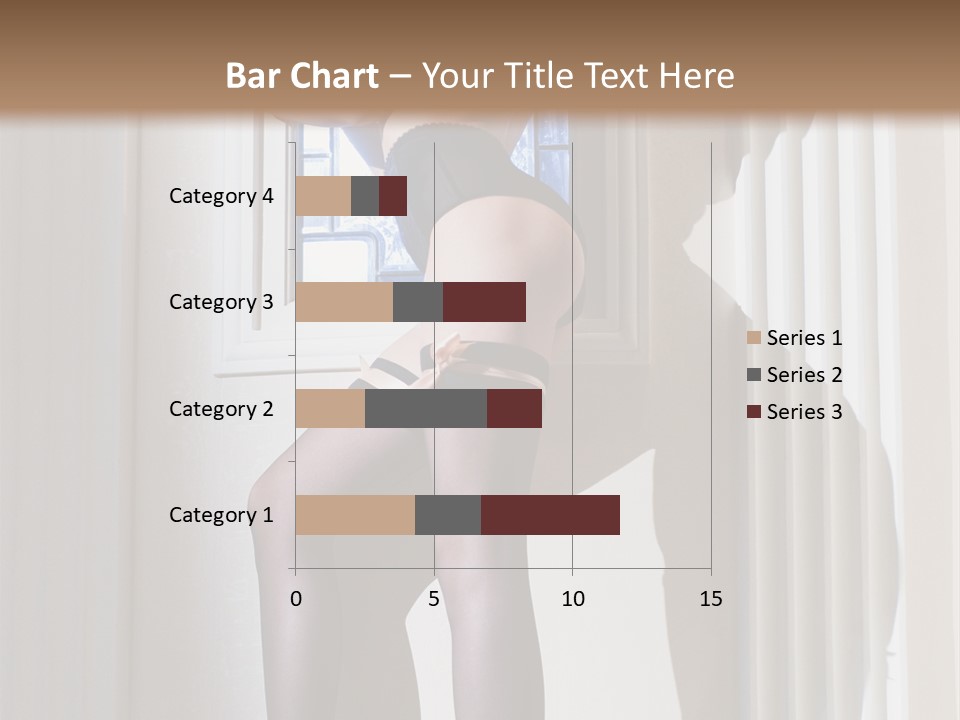 Lacy Underclothes Window PowerPoint Template