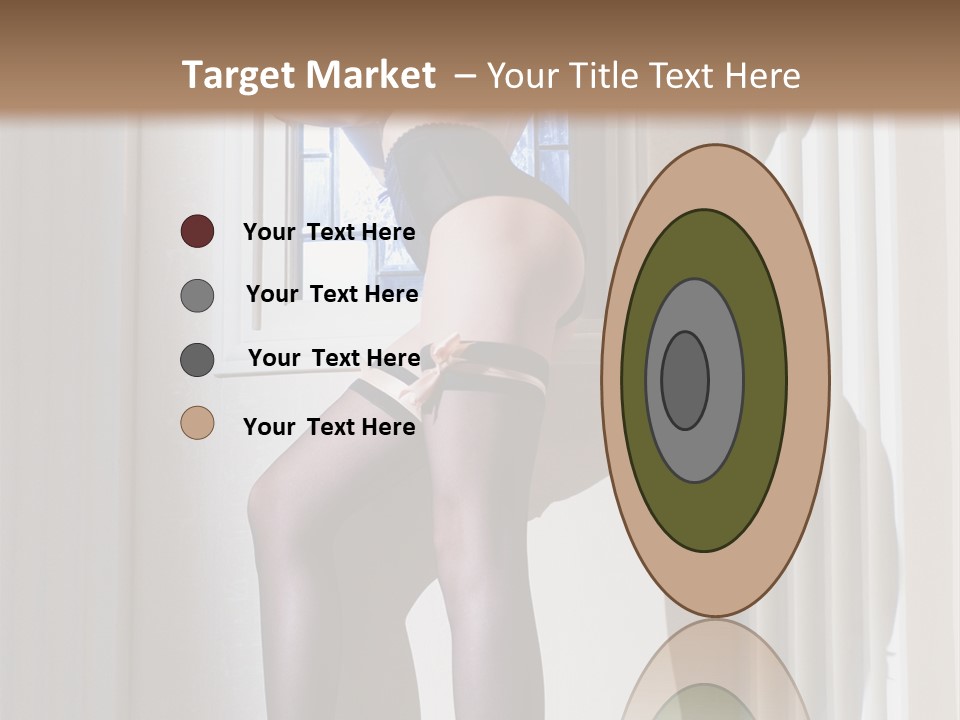 Lacy Underclothes Window PowerPoint Template