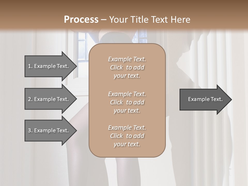 Lacy Underclothes Window PowerPoint Template