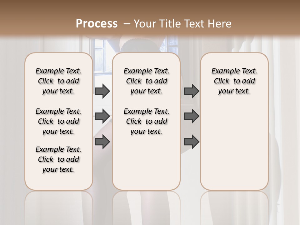 Lacy Underclothes Window PowerPoint Template