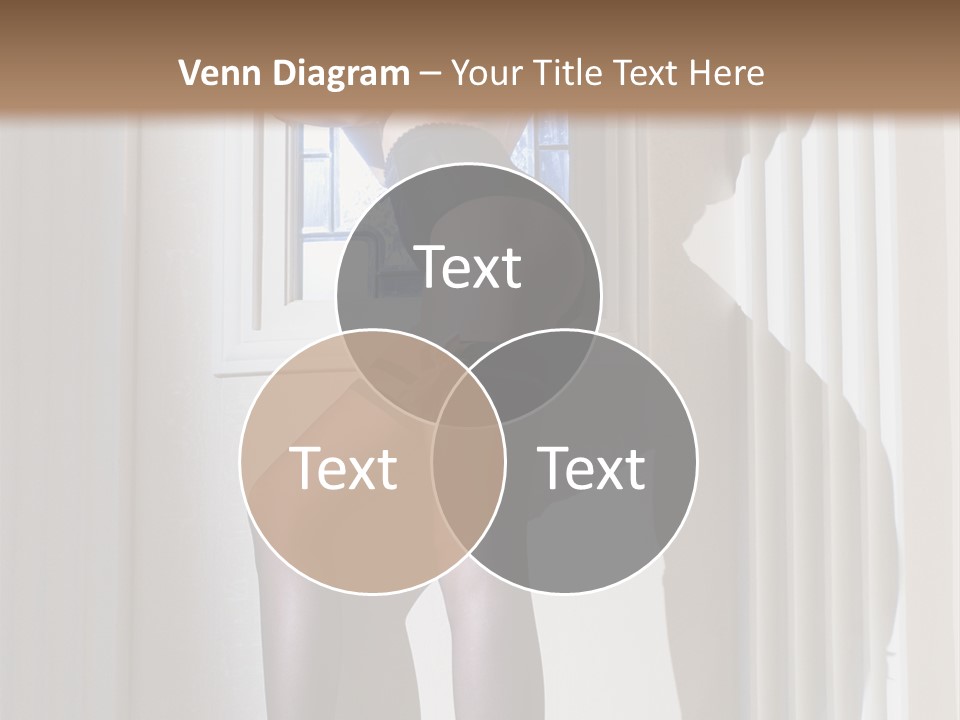 Lacy Underclothes Window PowerPoint Template