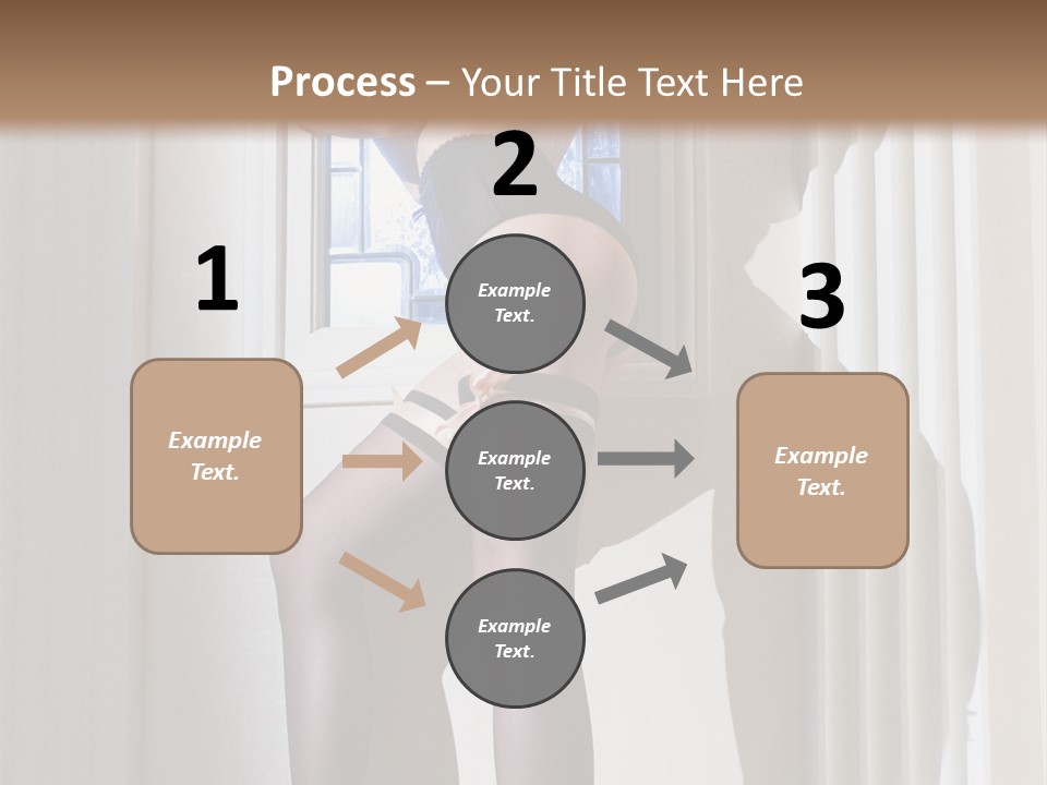 Lacy Underclothes Window PowerPoint Template