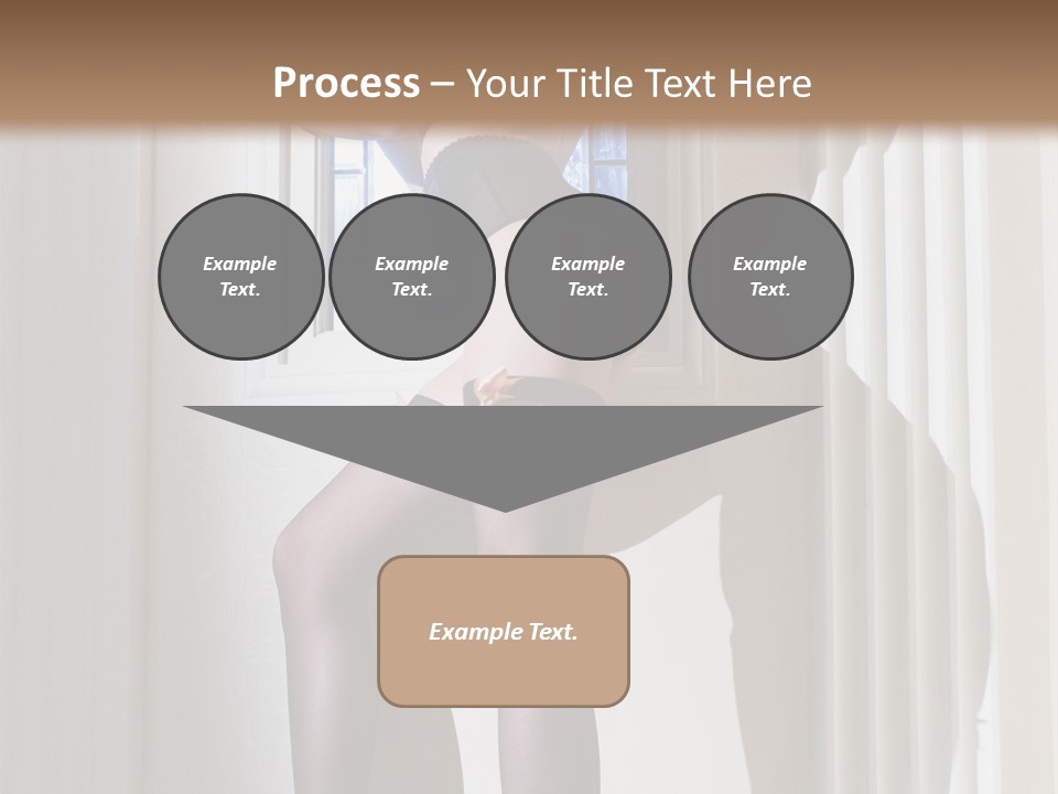 Lacy Underclothes Window PowerPoint Template