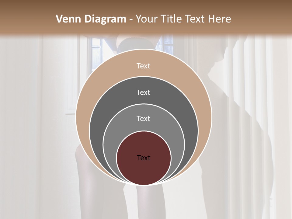 Lacy Underclothes Window PowerPoint Template
