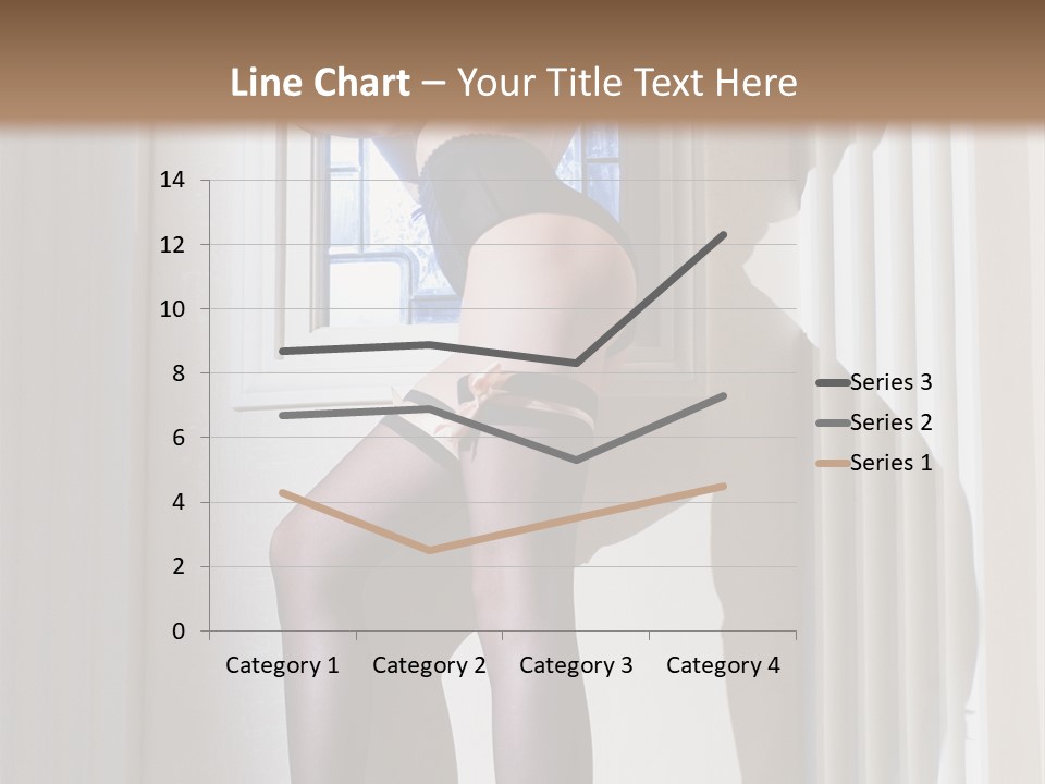 Lacy Underclothes Window PowerPoint Template