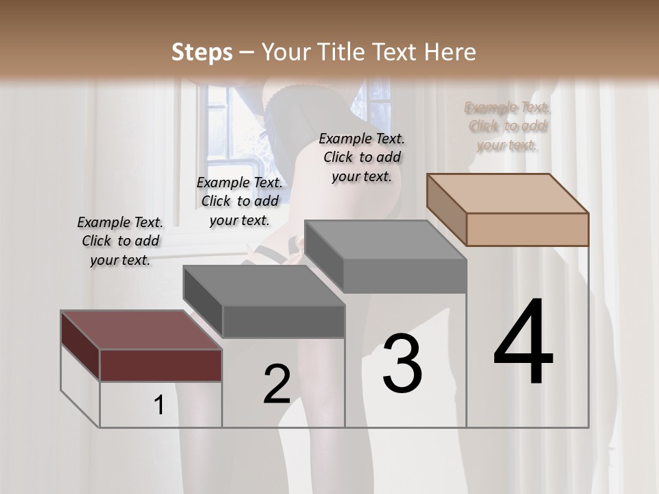 Lacy Underclothes Window PowerPoint Template