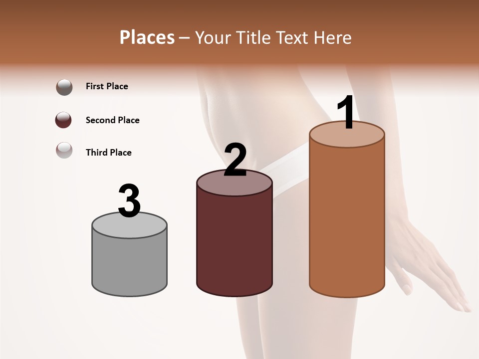 Skin Isolated Girl PowerPoint Template