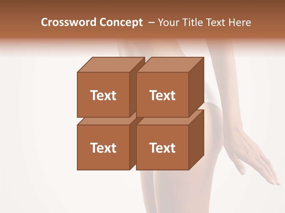 Skin Isolated Girl PowerPoint Template