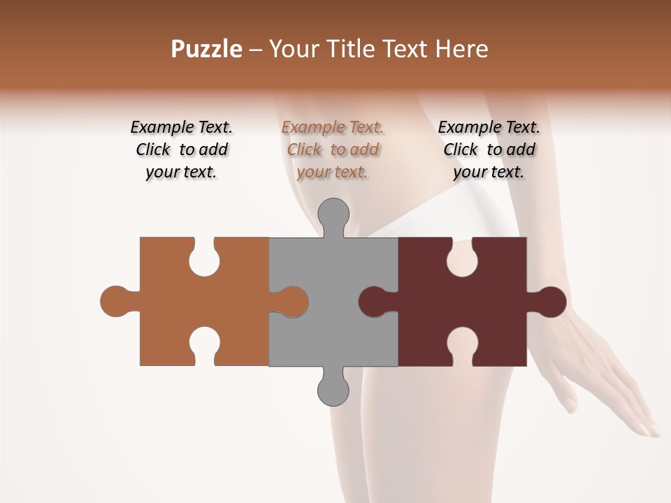 Skin Isolated Girl PowerPoint Template