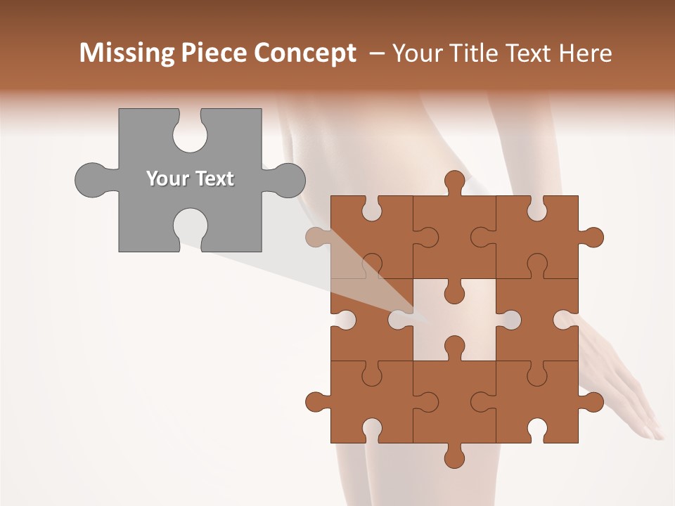 Skin Isolated Girl PowerPoint Template