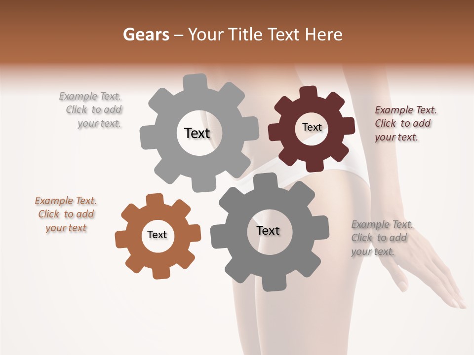 Skin Isolated Girl PowerPoint Template