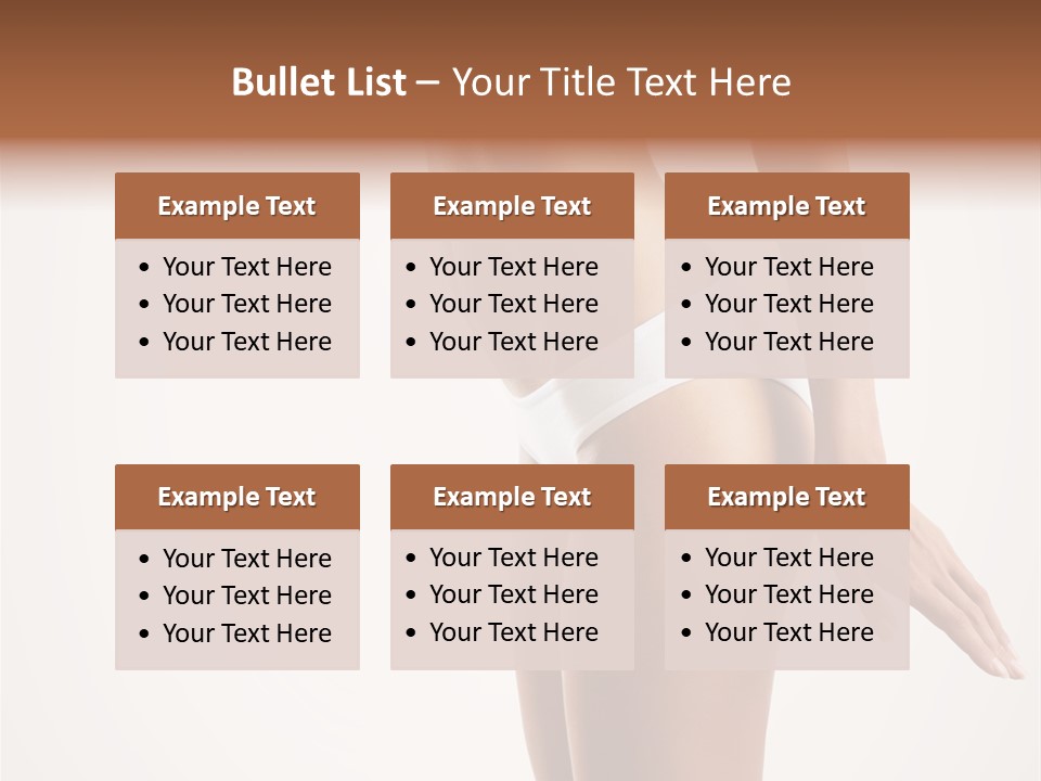 Skin Isolated Girl PowerPoint Template