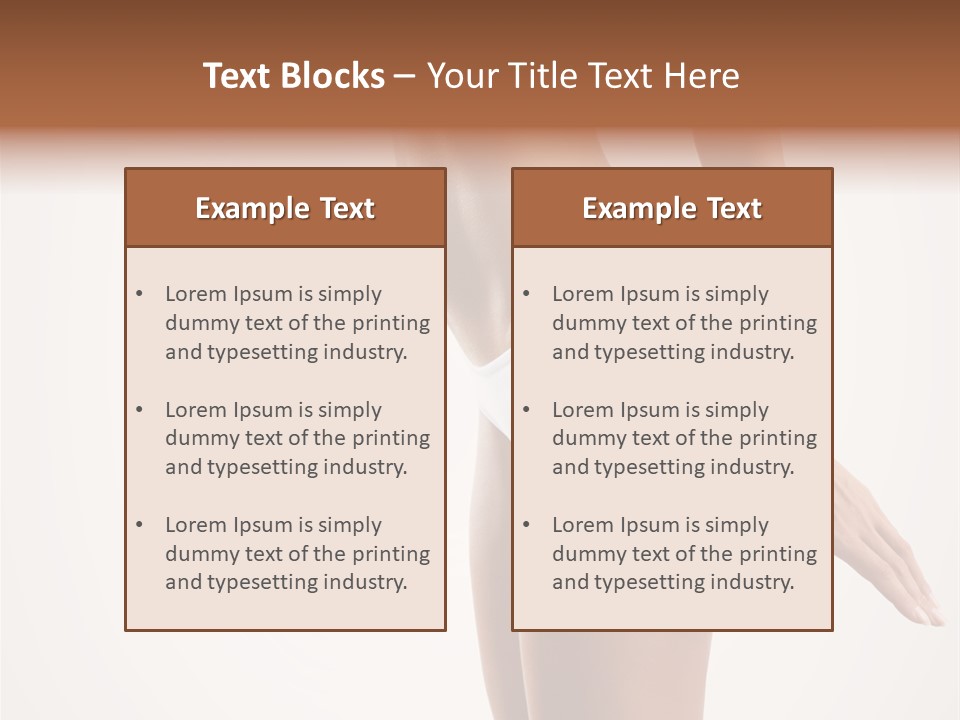 Skin Isolated Girl PowerPoint Template