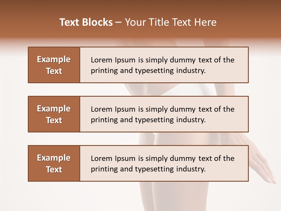 Skin Isolated Girl PowerPoint Template