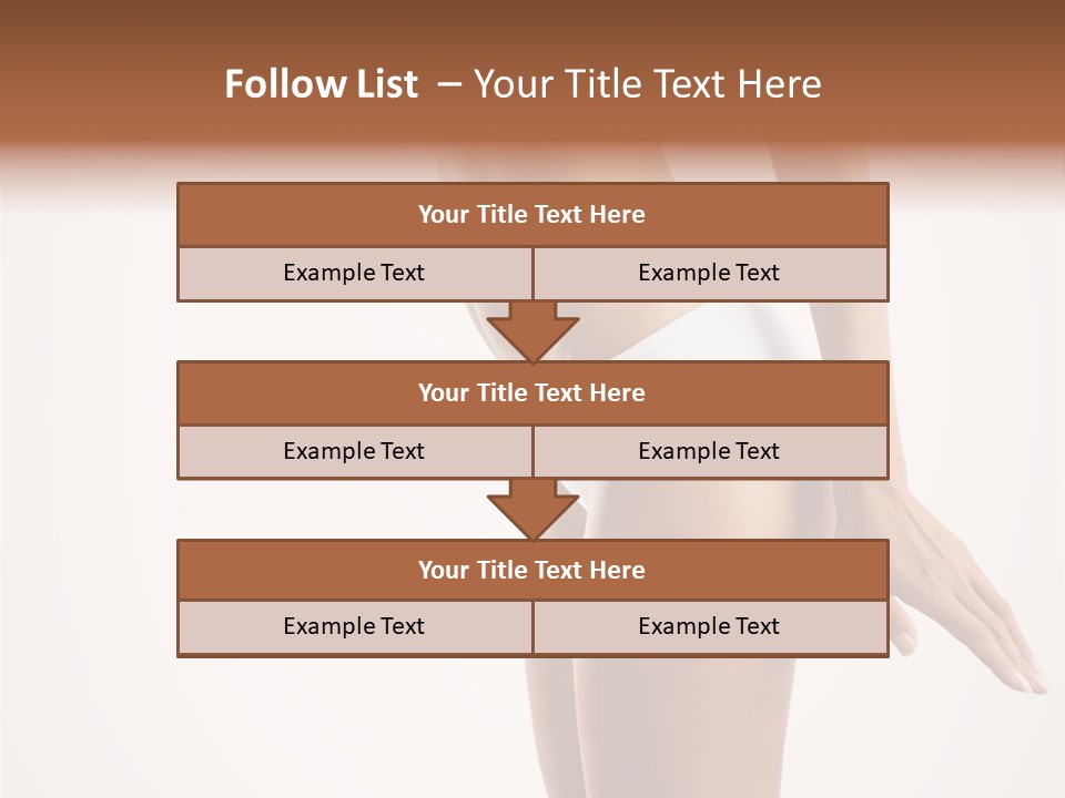 Skin Isolated Girl PowerPoint Template