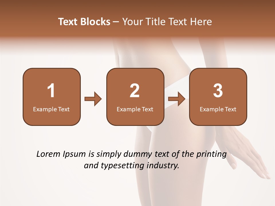 Skin Isolated Girl PowerPoint Template