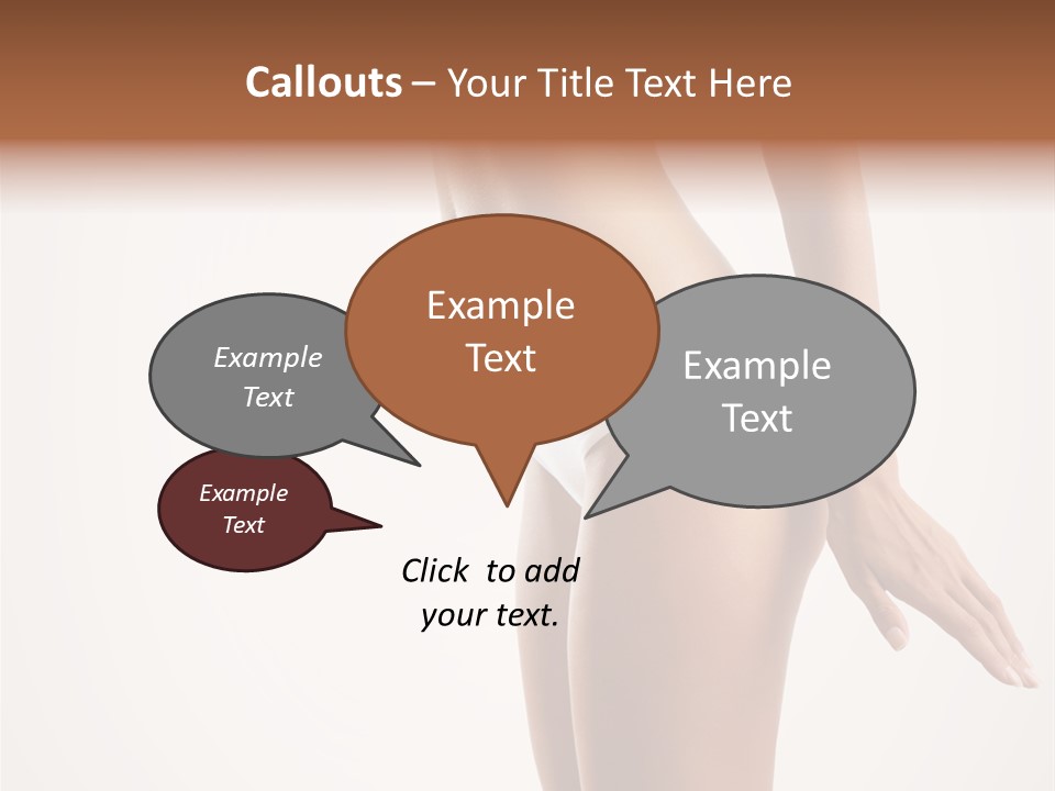 Skin Isolated Girl PowerPoint Template