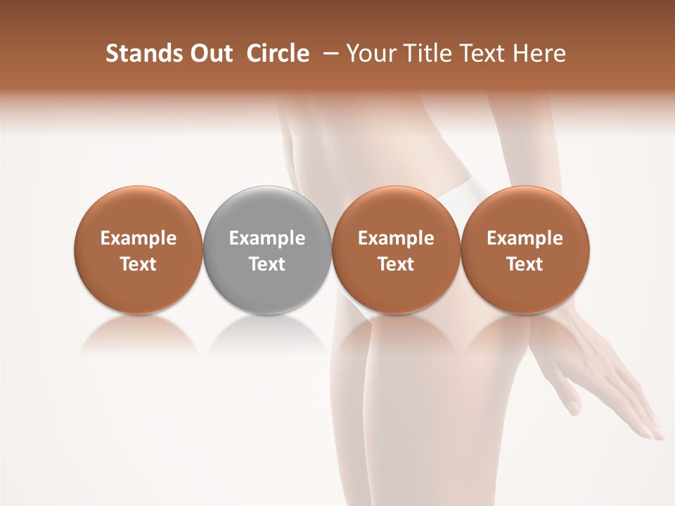 Skin Isolated Girl PowerPoint Template