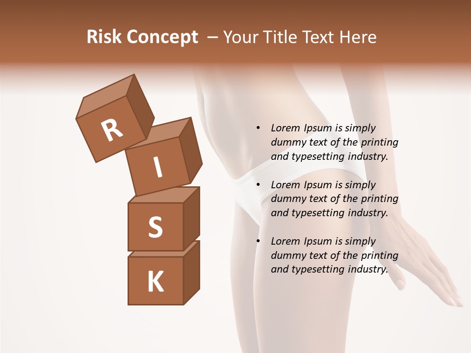 Skin Isolated Girl PowerPoint Template