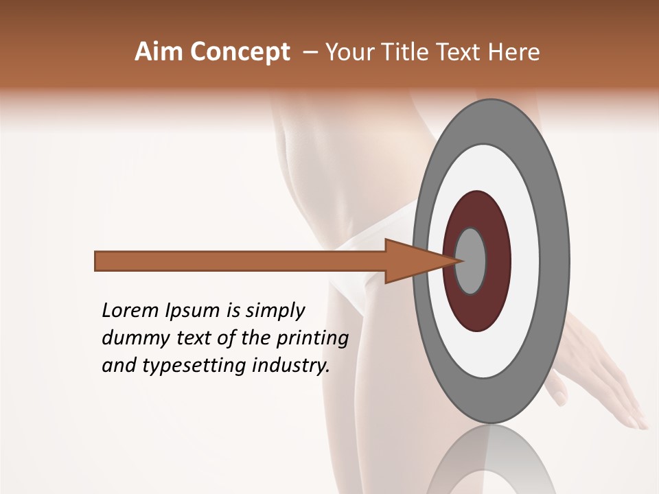 Skin Isolated Girl PowerPoint Template