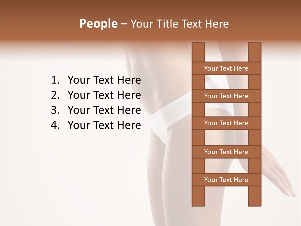 Skin Isolated Girl PowerPoint Template