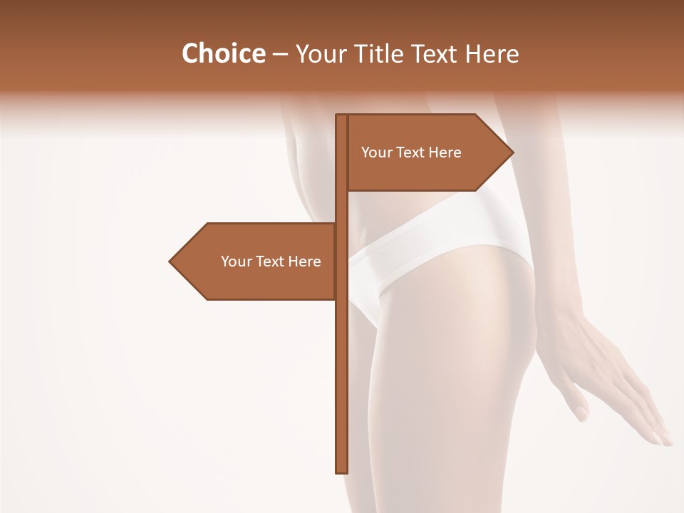 Skin Isolated Girl PowerPoint Template