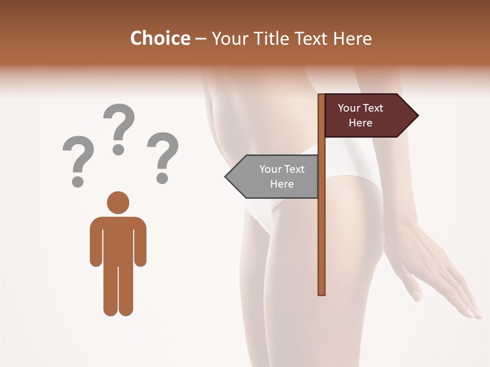 Skin Isolated Girl PowerPoint Template