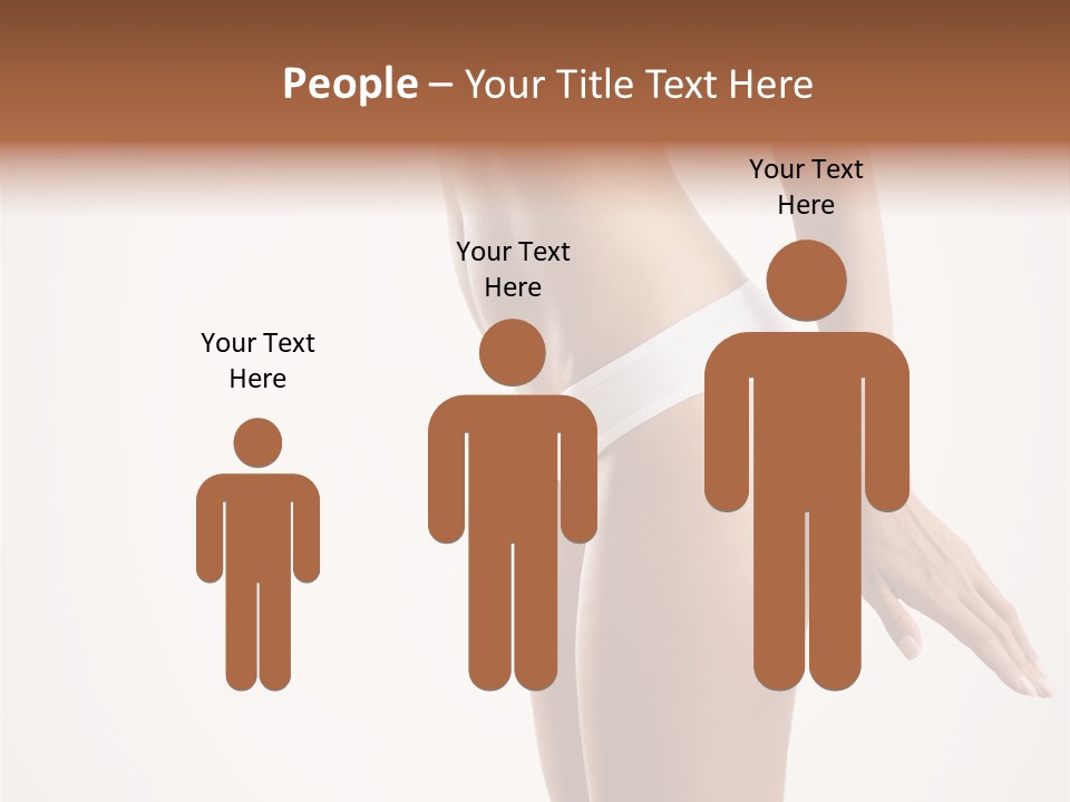 Skin Isolated Girl PowerPoint Template