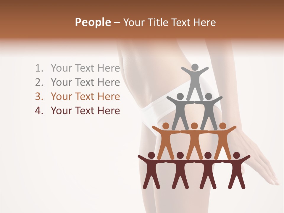 Skin Isolated Girl PowerPoint Template