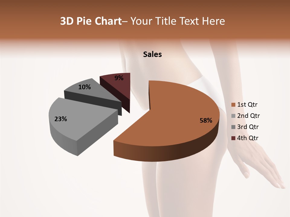 Skin Isolated Girl PowerPoint Template