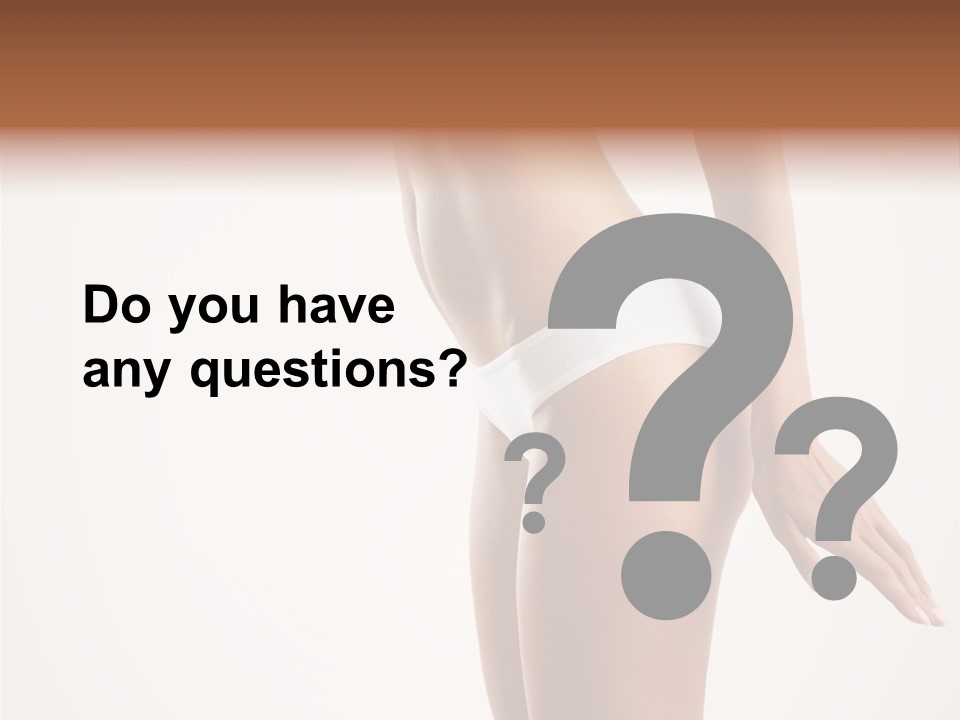 Skin Isolated Girl PowerPoint Template