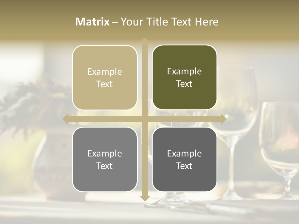 Bottle Lunch Tablecloth PowerPoint Template