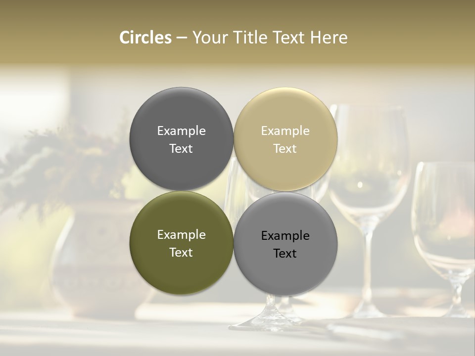 Bottle Lunch Tablecloth PowerPoint Template