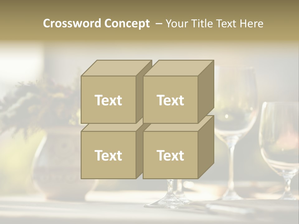 Bottle Lunch Tablecloth PowerPoint Template